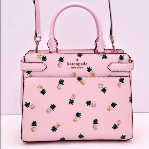 Kate Spade Pink Pineapple Satchel - Picture 6 of 11